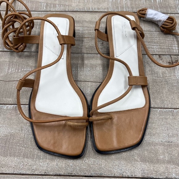 (AN-117) Rag & Bone Cindy Tie Sandals in Tan - Picture 3 of 4